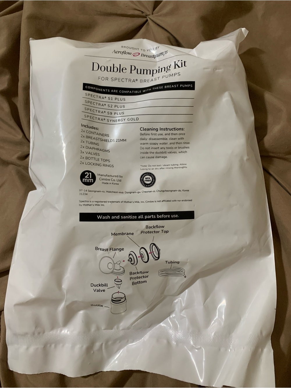 Double Pumping Kit Replacement Parts - White